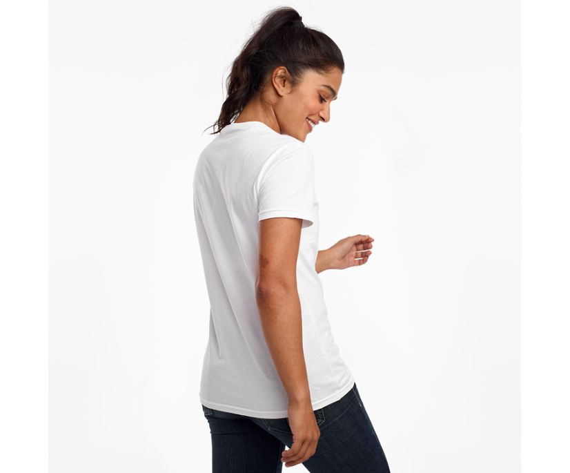 Saucony Rested Short Sleeve Women's Shirts White | Canada 291TCEV